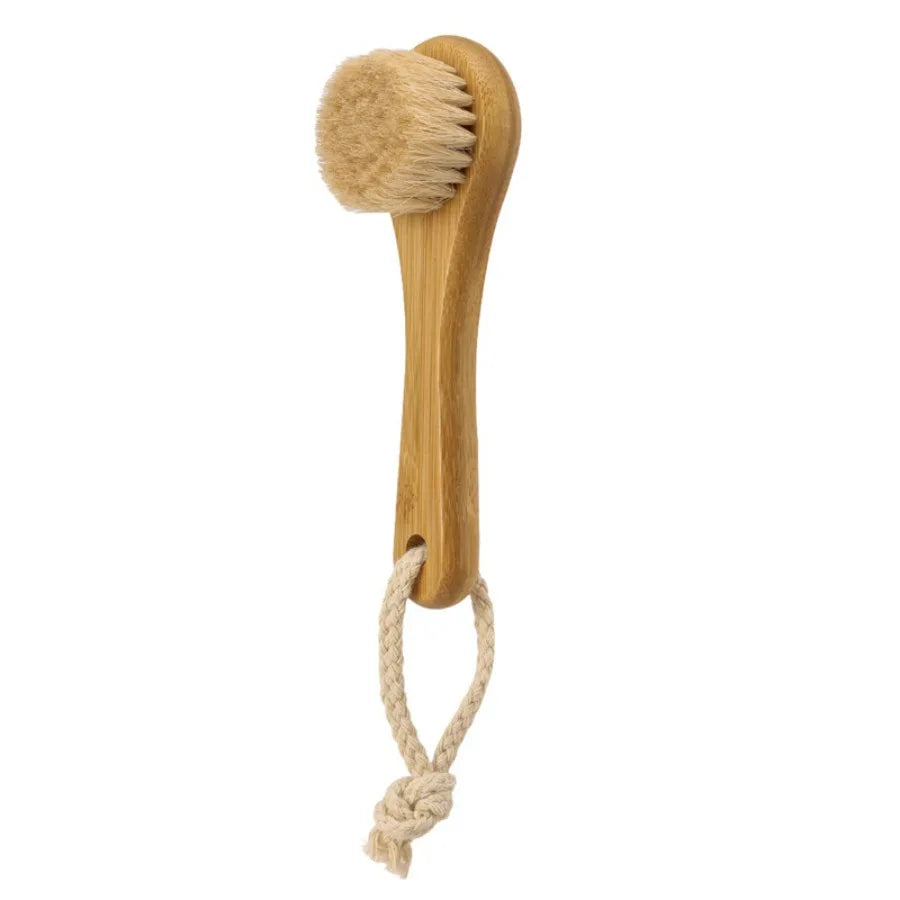 Facial Cleansing Brush, Wooden Face Brush for Exfoliating and Pore Cleansing, Reveal Smooth and Radiant Skin