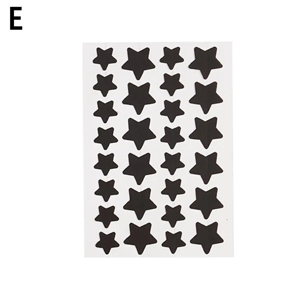 28Pcs Colorful Cute Star Shaped Acne Sticker Invisible Acne Cover Pimple Patch Skin Care