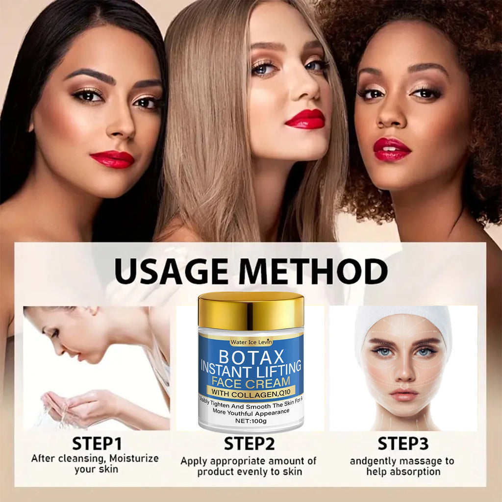 Cremă Lifting Facial cu Colagen și Q10 – Efect Tensor