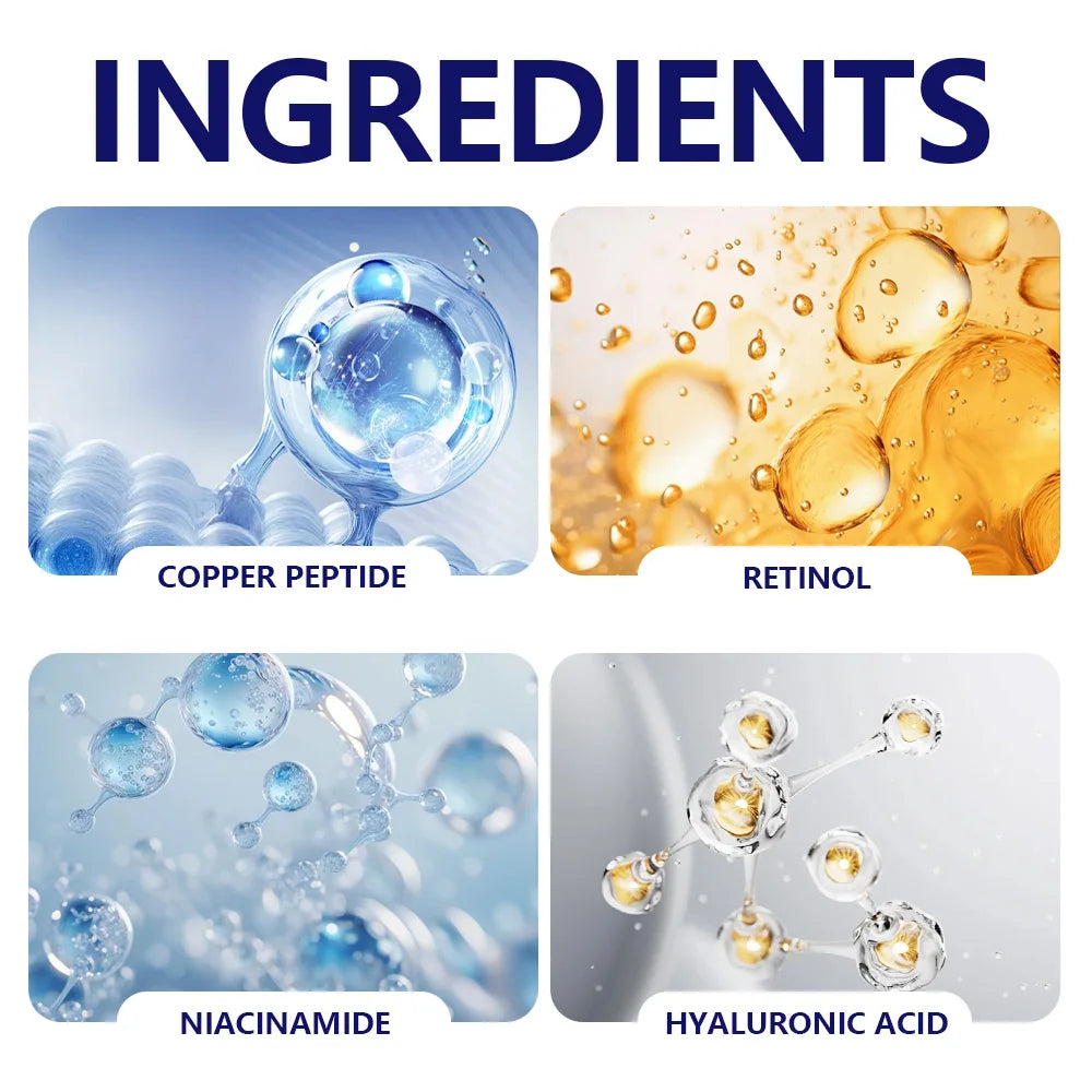 Cremă & Ser Anti-Îmbătrânire cu Peptide de Cupru GHK-CU – Fermitate și Hidratare Intensă