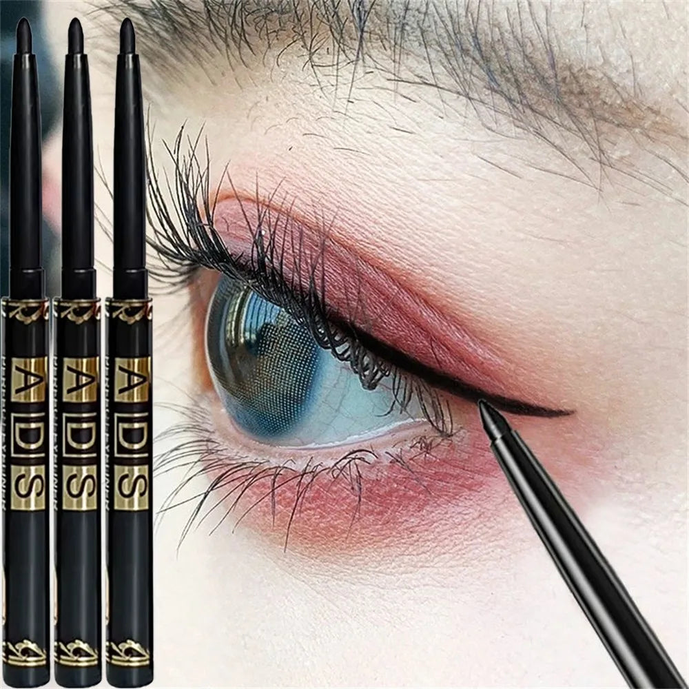 Set 3 Eyelinere Gel Retractabile – Mat, Waterproof, Pigment Intens, Aplicare Precisă
